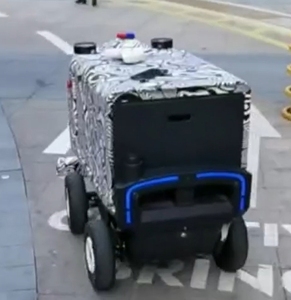 Robot giao hàng ngoài trời 2025 tự động giao hàng ngoài trời Robot tự lái với điều khiển ứng dụng cho thực phẩm hoặc giao hàng trọn gói - Product Image 4