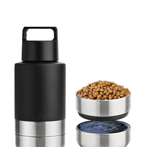 OEM 32oz 3 en 1 Distributeur d'eau isolé pour animaux de compagnie 1000ml Bouteille d'eau portable de voyage pour chiens Couleur personnalisée Logo personnalisé - Product Image 2