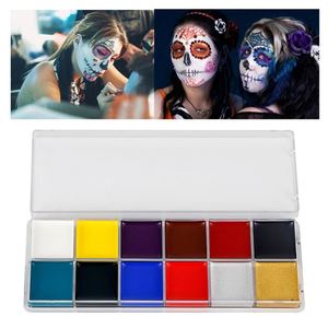 Vente chaude nu 12 couleurs corps et visage peinture Palette d'huile Kit fournitures de maquillage en gros - Product Image 4