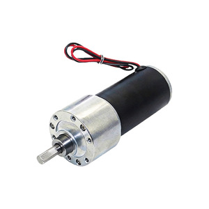 มอเตอร์เกียร์ 37 มม. 12V 24V 36V 300 รอบต่อนาที แบบแปรงถ่าน DC ติดตั้งแบบหน้าแปลน แม่เหล็กถาวร กล่องเกียร์โลหะแบบปิดสนิท - Product Image 1