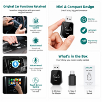 Adaptateur USB sans fil CarPlay Android Auto, Dongle de voiture filaire vers sans fil, Connexion automatique Plug and Play pour voitures d'origine