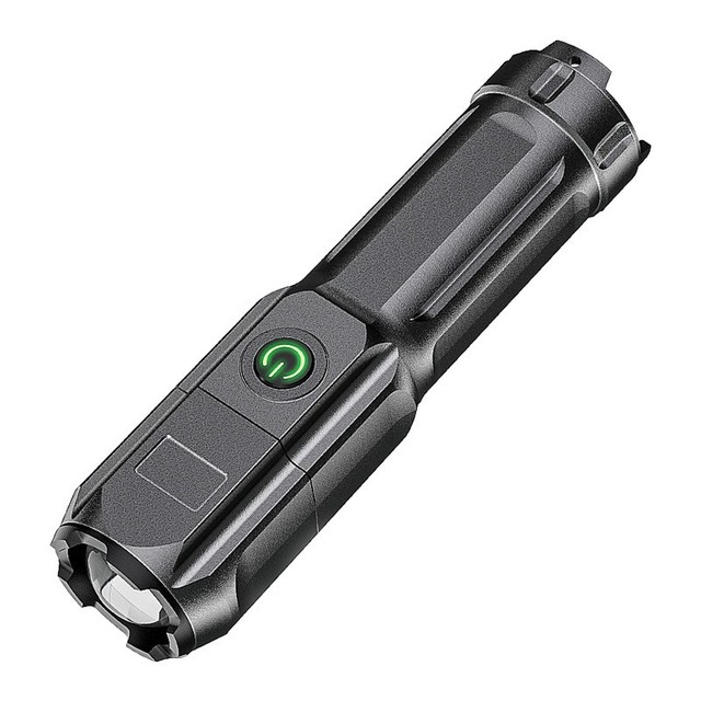 Rechargeable Tactical Zoomable Torch Super Bright LED Work Lamps LED Flashlight Camping