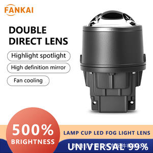 Lentes LED de Alta Potencia para Faros Antiniebla Tricolor de 3 Pulgadas, Doble Lámpara X2, Luz Alta/Baja para Automóvil, Reflectores - Product Image 2