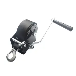 Portable Small Hand Winch Boat Trailer Hand Winch With Webbing Or Cable Treuil