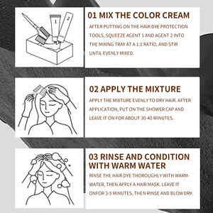 Tinte para el Cabello sin Amoníaco OEM, Tinte para el Cabello Herbal en Crema, Personalizado, Práctico para el Hogar - Product Image 2