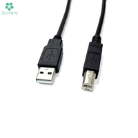 Ordinateur de charge de données d'alimentation 1.5M Câble d'imprimante USB 2.0 Type-A mâle vers B mâle Compatible avec les imprimantes Scanner
