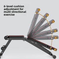 Banc de musculation multifonctionnel pliable et réglable, banc plat, chaise de fitness, équipement de gym à domicile, tabouret de musculation