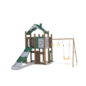 हॉट सेलिंग आउटडोर बच्चों स्विंग स्लाइड सेट आउटडोर मेटल पैटियो स्विंग बच्चों के आउटडोर प्लेग्राउंड स्विंग, बिक्री के लिए स्लाइड - Product Image 2