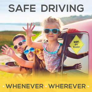 طفل على متنها 5 "في 5" ملصق أصفر مشرق أفضل علامات السلامة والشارات الفينيل غير المغناطيسية شارات السيارة الأساسية للسيارات - Product Image 6