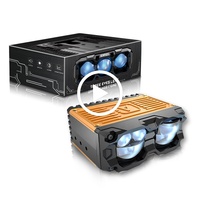 Xenplus GM05 56000LM 220W Phares auxiliaires à lentille de projecteur LED à cinq perles, double faisceau, éclairage de calandre IP68 pour moto, SUV, tout-terrain