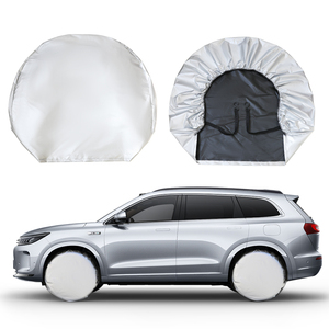 <b>Set</b> of 4 <b>Waterproof</b> 190T Polyester Taffeta Tire Covers Anti-UV Sun/Snow/Rain for Trailers Campers SUVs & Trucks - Product Image 2