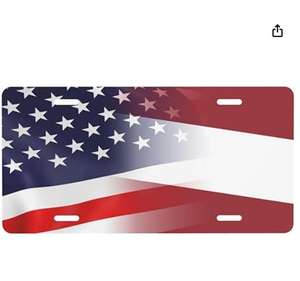 Placa de Matrícula con Emblema Patriótico de Venezuela y Estados Unidos, 6 x 12 Pulgadas, Placa Delantera para Automóvil, Accesorio Decorativo para Automóvil - Product Image 6