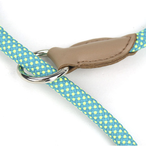<span class=keywords><strong>Collar</strong></span> de perro Martingale redondo trenzado ecológico <span class=keywords><strong>Collar</strong></span> de entrenamiento de calzo de cuerda con anillo de tope deslizante y tapón ajustable - Product Image 5