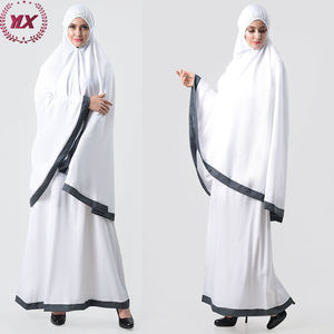 Vente en gros de femmes musulmanes islamiques Abaya ample Dubai Khimar Long Hijab <span class=keywords><strong>Jilbab</strong></span> Ensemble de prière Robe de prière - Product Image 5