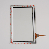 Panel Táctil PCAP Personalizado de 7 Pulgadas con Interfaz I2C, 10 Puntos Táctiles, Color Negro, Controlador IIC GT911