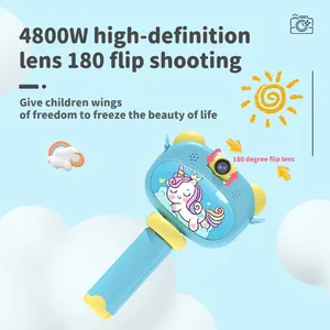 ألعاب ذكية للأطفال للأولاد والبنات كاميرا صغيرة جذابة محمولة تسجل فيديو 1080 بقدرة 4800 وات صور عالية الدقة لهدايا أعياد الميلاد والأعياد