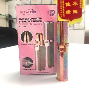 Épilateur Épilation du visage Rouge à lèvres Rasoir électrique Tondeuse à <span class=keywords><strong>sourcils</strong></span> Épilateur pour femmes Mini rasoir épilateur pour femmes - Product Image 2