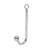 Perles anales en acier inoxydable argenté pour adultes, crochet de bondage, plug 100% étanche, certifié CE, dispositif de contrainte SM MR10NR pour jeux SM