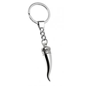 Customizable Vintage Key <b>Ring</b> Horn Amulet Fashionable Metal Zinc Alloy Carabiner Keychain 304 Stainless Steel <b>Cartoon</b> Vintage - Product Image 1
