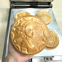 Machine à fabriquer des galettes personnalisées, presse à hamburgers, gaufrier pour les petites entreprises, 4 en 1, moules à hamburgers, machine à galettes