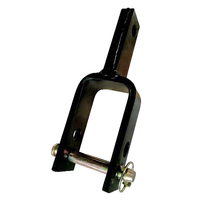 Adaptateur universel de pointe de attelage rapide 3 points pour tracteurs de haute qualité - Noir, taille standard