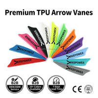 Plumes en plastique TPU personnalisées HT pour flèches de tir à l'arc DIY pour le tir à l'arc en plein air et la chasse