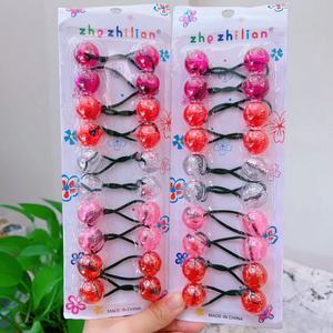 ยางมัดผมลูกบอลใหญ่ MYLULU สำหรับเด็กผู้หญิง ยางรัดผมแบบลูกบอล ยางมัดผมแบบยางยืด ลูกบอลมัดผมขนาดใหญ่ - Product Image 2