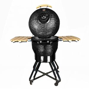 Griglia Kamado in Ceramica Nera Serie R di KIMSTONE, Barbecue da 22 Pollici per Giardino, Produzione di Fabbrica - Product Image 4