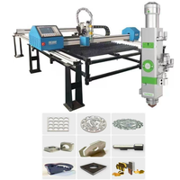 Machine de découpe laser à fibre portative 1500W, CNC, 3 axes, table de travail 1530, refroidissement par eau, Hiwin, pour tôles métalliques