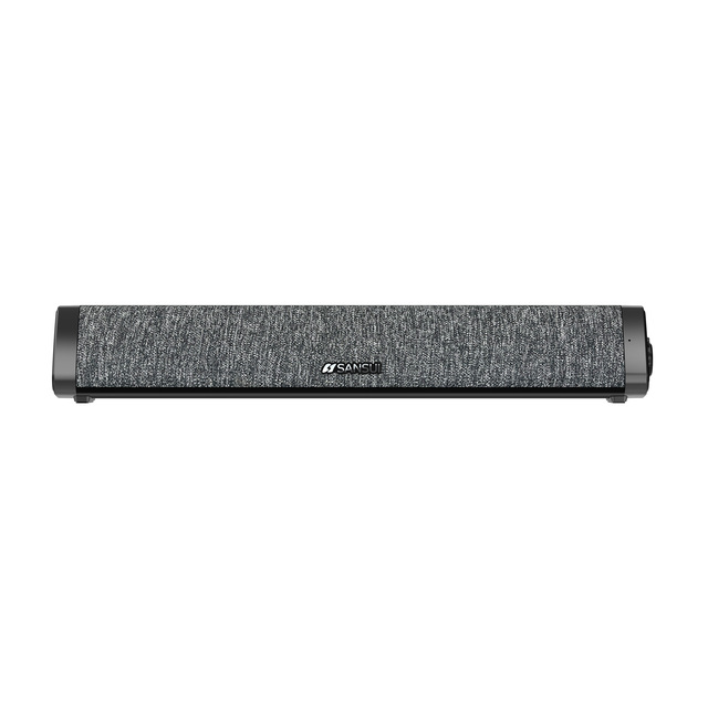 Portable Wireless PC Soundbar with 2 Speakers (2" Woofer) Battery Powered for TF & AUX Inputs Type-C Charging Protek