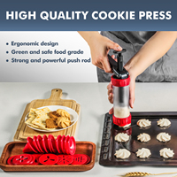 Noël Biscuit Maker Machine Set Press Cookies Moule Pistolet Diy Pâtisserie Extrudeuse Tuyauterie Cookie Press Kit