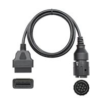 Cable Adaptador OBD2 de 10 Pines Linkyou para Lector de Códigos BMW con Pantalla Digital 12-24V 1 Año de Garantía Soporte en Inglés