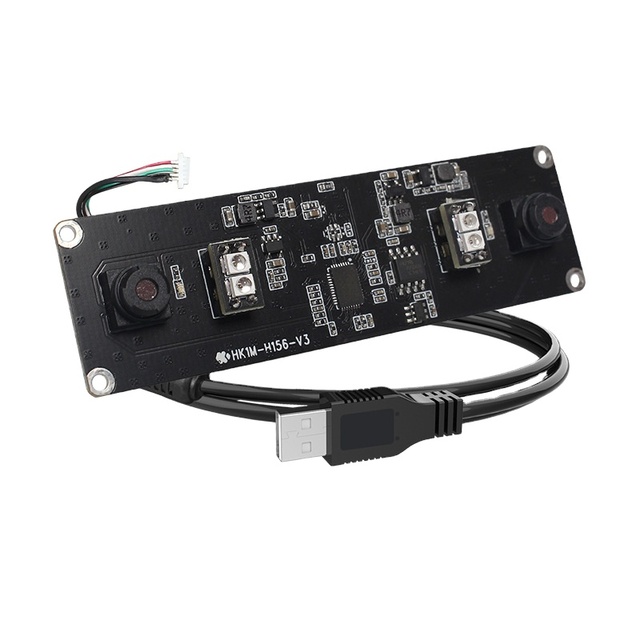 HD Iris Binocular Synchronous Same Frame USB Industrial Camera Module for Facial Recognition Infrared Fill