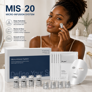 Système d'appareil professionnel G <span class=keywords><strong>MIS</strong></span>-20 pour usage domestique avec sérum peptidique pour soins anti-âge, stimulation du collagène et réparation cutanée - Product Image 1