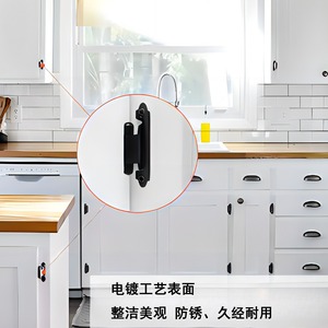 Charnière à ressort de style américain Yuyao 70x38x35x1.4mm en fer plaqué pour porte de placard de cuisine, fermeture douce et auto-amortissante - Product Image 1