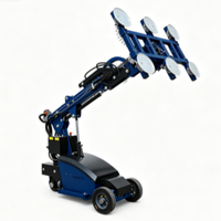 Robot de levage de verre autopropulsé à haute stabilité pour l'installation de vitrages en altitude