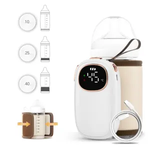 wireless 18w fast heating travel milk warmer bag 8000mAh long term usable for babies and adults keep milk warm everywhere