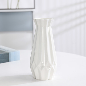 Minimalist White Nordic Creative Ceramic Vase With Hydroponic Function for Living Room Dried <b>Flower</b> <b>Display</b> Decoration Wholesale - Product Image 3