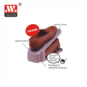 Scarpa popolare slot organizer storage rack risparmio di spazio scarpe di plastica rack - Product Image 5
