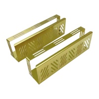 Support d'étagère OEM personnalisé de luxe en acier inoxydable, conception monobloc sans soudure, usinage CNC de précision, couleur personnalisée par poudrage