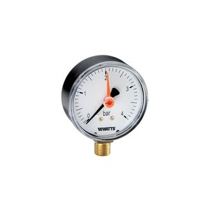 Watts Pressure <b>Gauge</b> 80mm 10 Bar G3/8B Radial Connection HVAC - Product Image 1