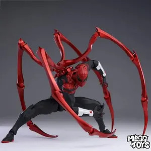 Nuova Action Figure di <span class=keywords><strong>Spider</strong></span>-<span class=keywords><strong>Man</strong></span> MessToys in PVC Scala <span class=keywords><strong>1</strong></span>:12 Confezione Originale Nero Rosso Giocattolo Regalo per Bambini - Product Image 5