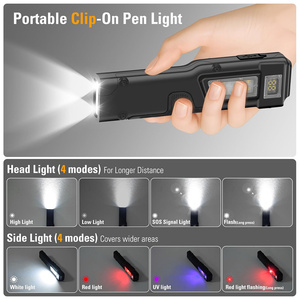 <span class=keywords><strong>Lampe</strong></span> <span class=keywords><strong>torche</strong></span> LED <span class=keywords><strong>rechargeable</strong></span> avec affichage de la batterie, double interrupteur, ultra-mince, format stylo, <span class=keywords><strong>lampe</strong></span> de poche portable, <span class=keywords><strong>lampe</strong></span> de travail, inspection, USB - Product Image 3
