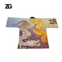 Robe personnalisée avec impression par sublimation, kimono, cardigan populaire, manteau Happi, motif de dessin animé, yukata