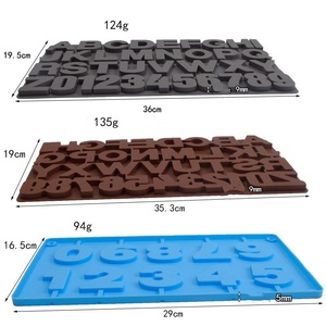 Bán Buôn <span class=keywords><strong>3D</strong></span> Công Nghệ Silicone Baking Khuôn Cupcake Nhà Sản Xuất Số Thư Hình Dạng Baking Công Cụ Cho Nhà Bếp Nướng Bánh Công Cụ - Product Image 4