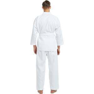 TopTie con cuello en V TKD Dobok uniforme para niños y adultos MMA ropa de artes marciales con cinturón lavado Technics Taekwondo ropa - Product Image 6