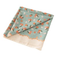 Nouveau Foulard Carré en Voile Imprimé Fleurs Pastorales Premium pour Femmes Musulmanes d'Indonésie et de Malaisie – Voile d'Été