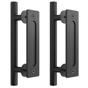 WEKIS Manija de Puerta Corredera de Acero Sólido de Alta Resistencia, Moderna, Negra Satinada, de 12 Pulgadas, con Control Remoto para Apartamentos y Almacenes - Product Image 2