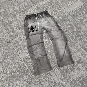 Pantalons de survêtement en toile pour homme avec logo personnalisé imprimé à l'écran, taille mi-haute, respirant, écologique - Product Image 2