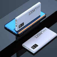 Power Bank Bersertifikasi 3C 120W Pengisian Daya Super Cepat Output Tipe-C Kapasitas Besar 30000mAh Layar Digital untuk Berkemah Dapat Disesuaikan